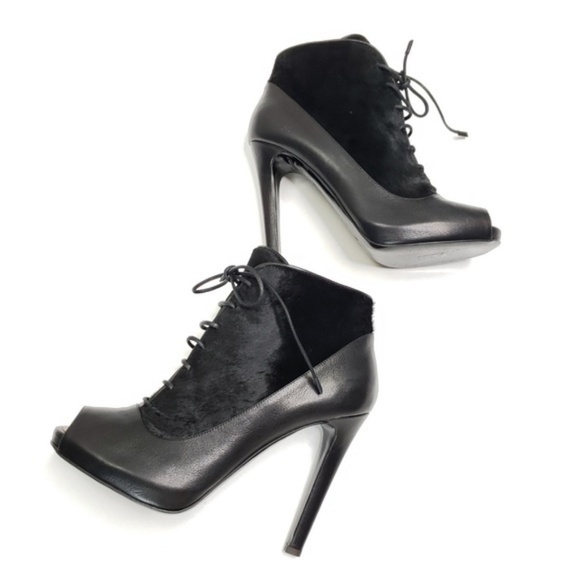 Proenza Schouler Peep toe Calf/ponyHair And Leather booties size 40.5 - Picture 3 of 9